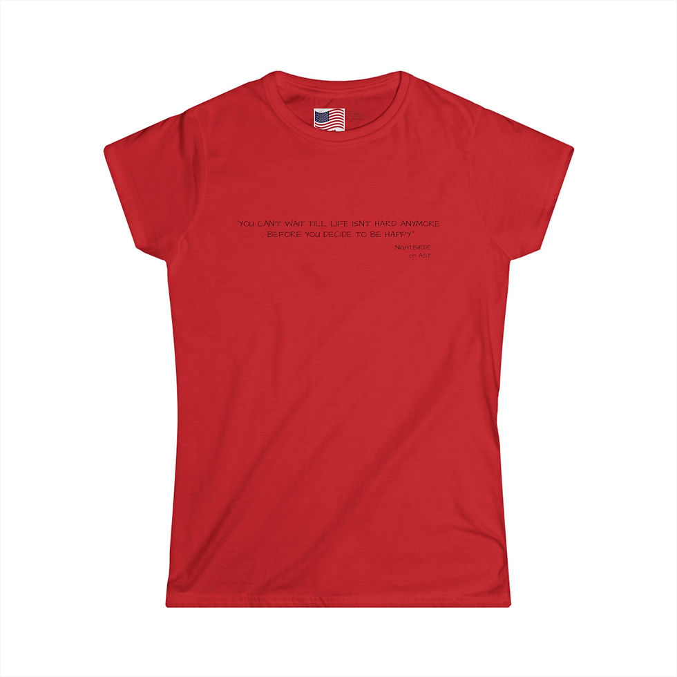Thumbnail: DECIDE TO BE HAPPY Women's Softstyle Tee