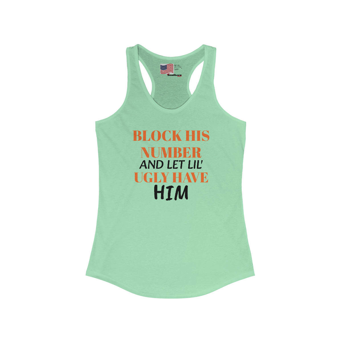BLOCK HIM Women's Ideal Racerback Tank