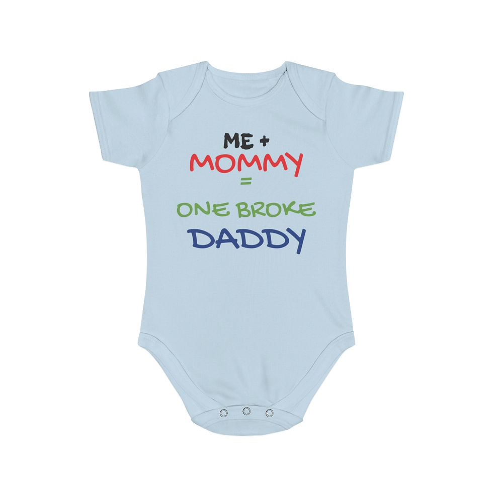 Thumbnail: BROKE DADDY Short Sleeve Baby Bodysuit