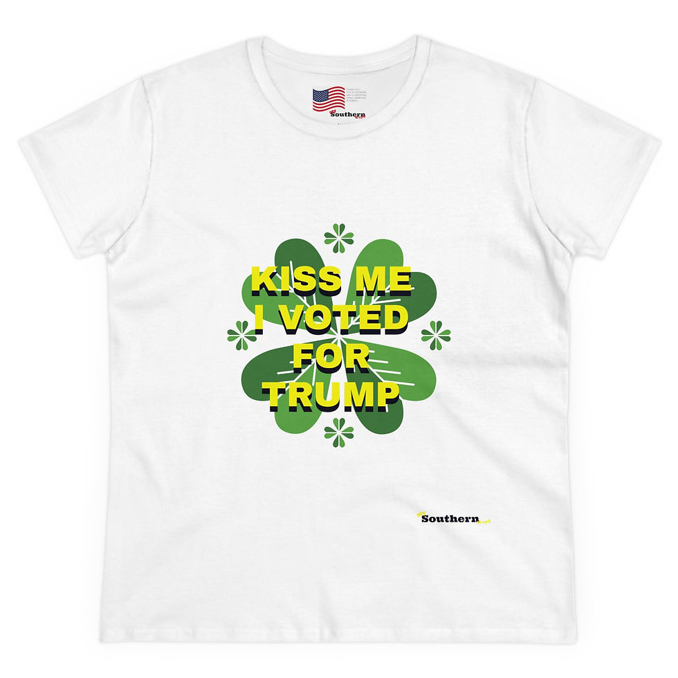 Thumbnail: KISS ME TRUMP  Women's Midweight Cotton Tee