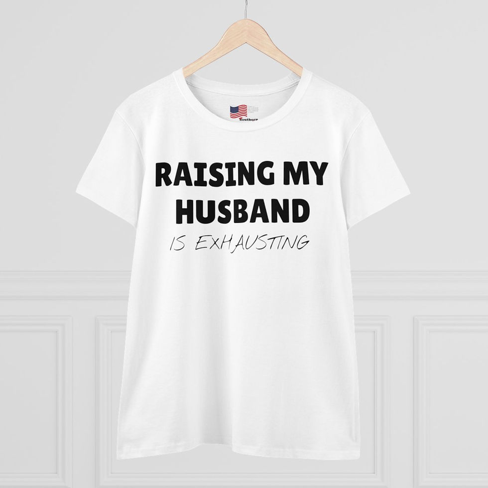 Thumbnail: RAISING HUSBAND Women's Midweight Cotton Tee