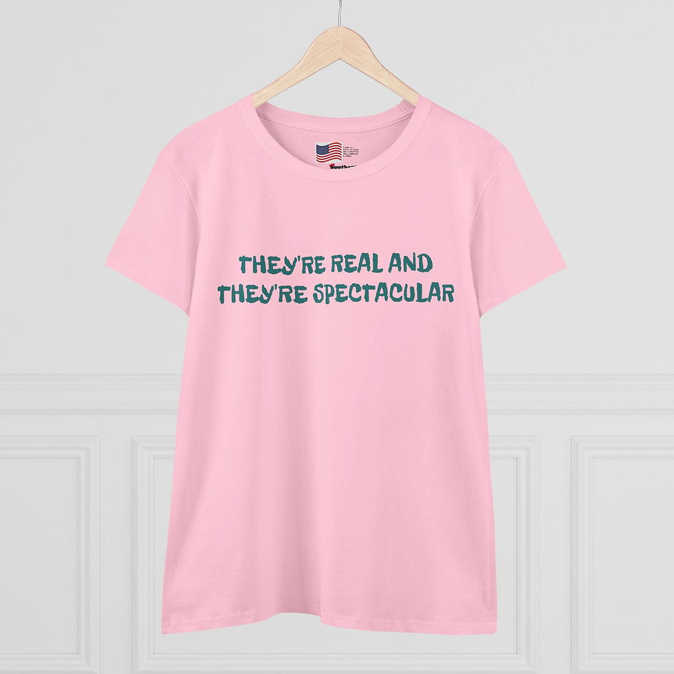 Thumbnail: REAL SPECTACULAR Women's Midweight Cotton Tee