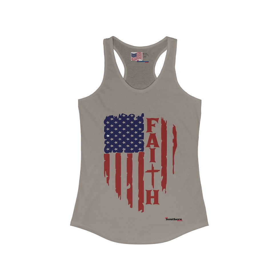 Thumbnail: FAITH FLAG  Women's Ideal Racerback Tank