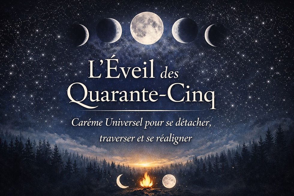 L’Éveil des Quarante-Cinq ; Carême universel