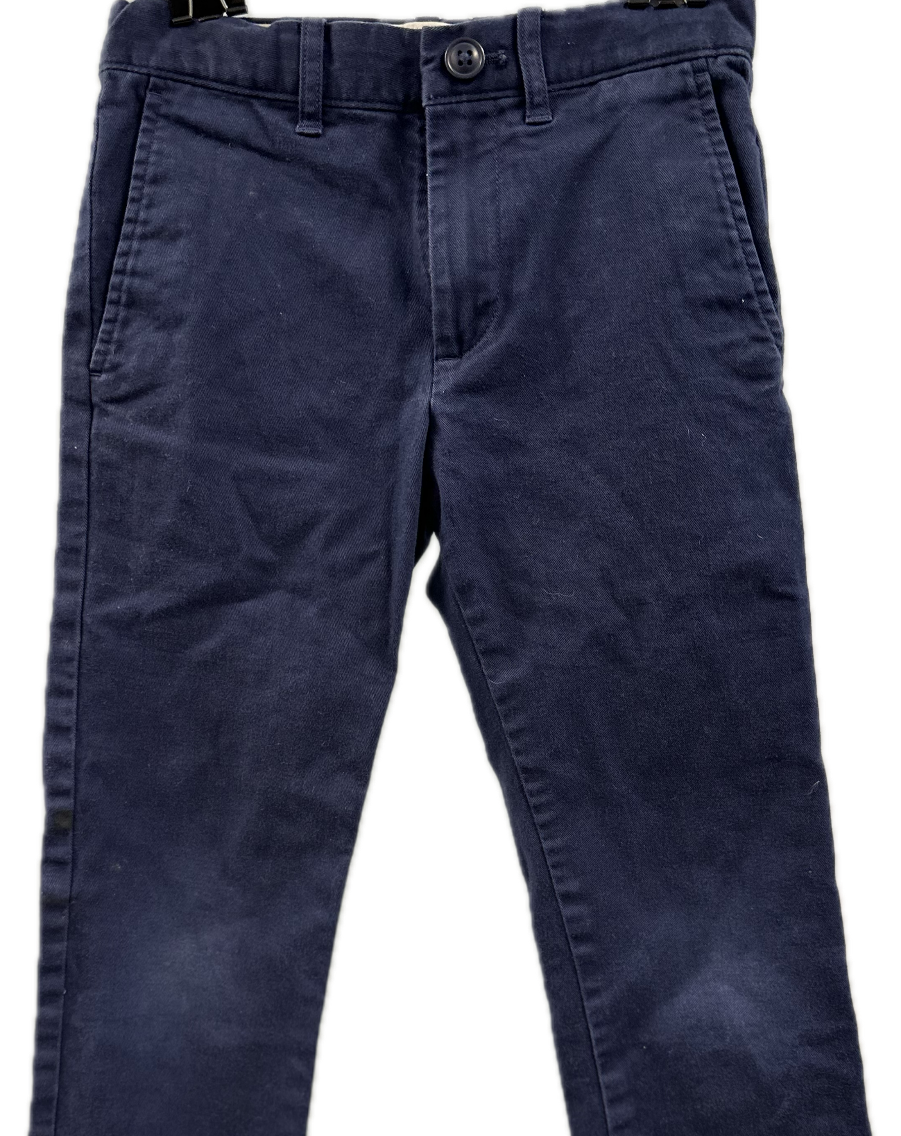 Boys Navy Pants 6 slim