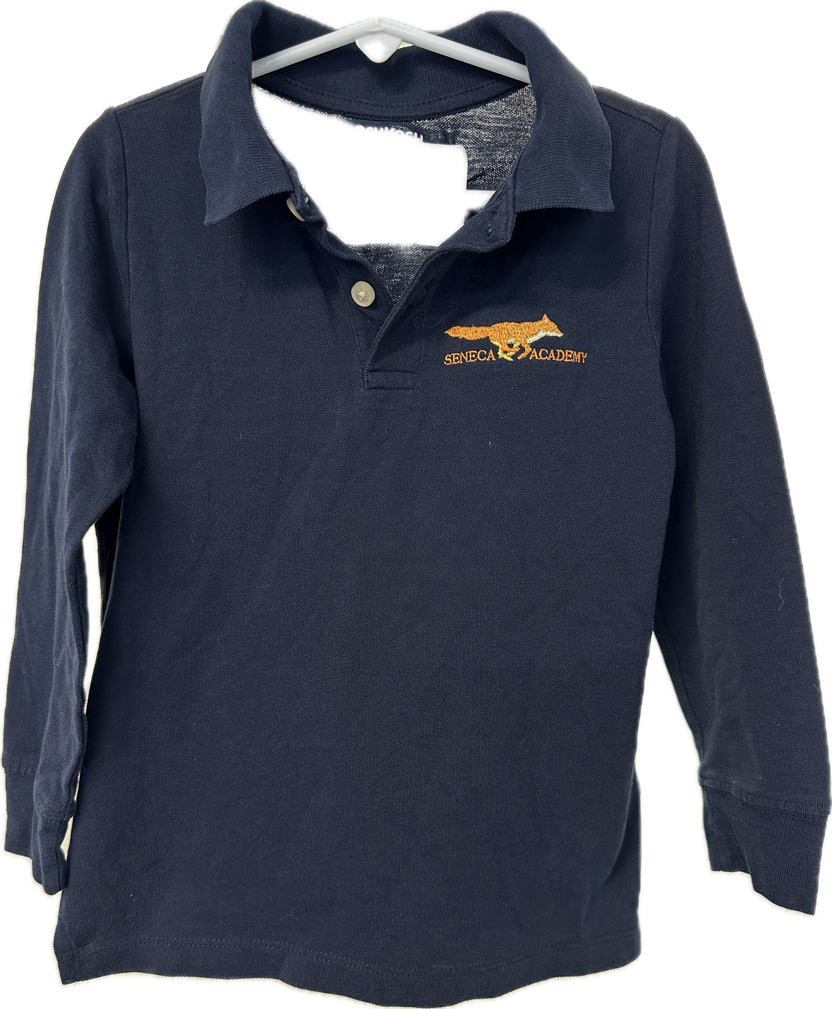 Long Sleeve Navy Polo 5