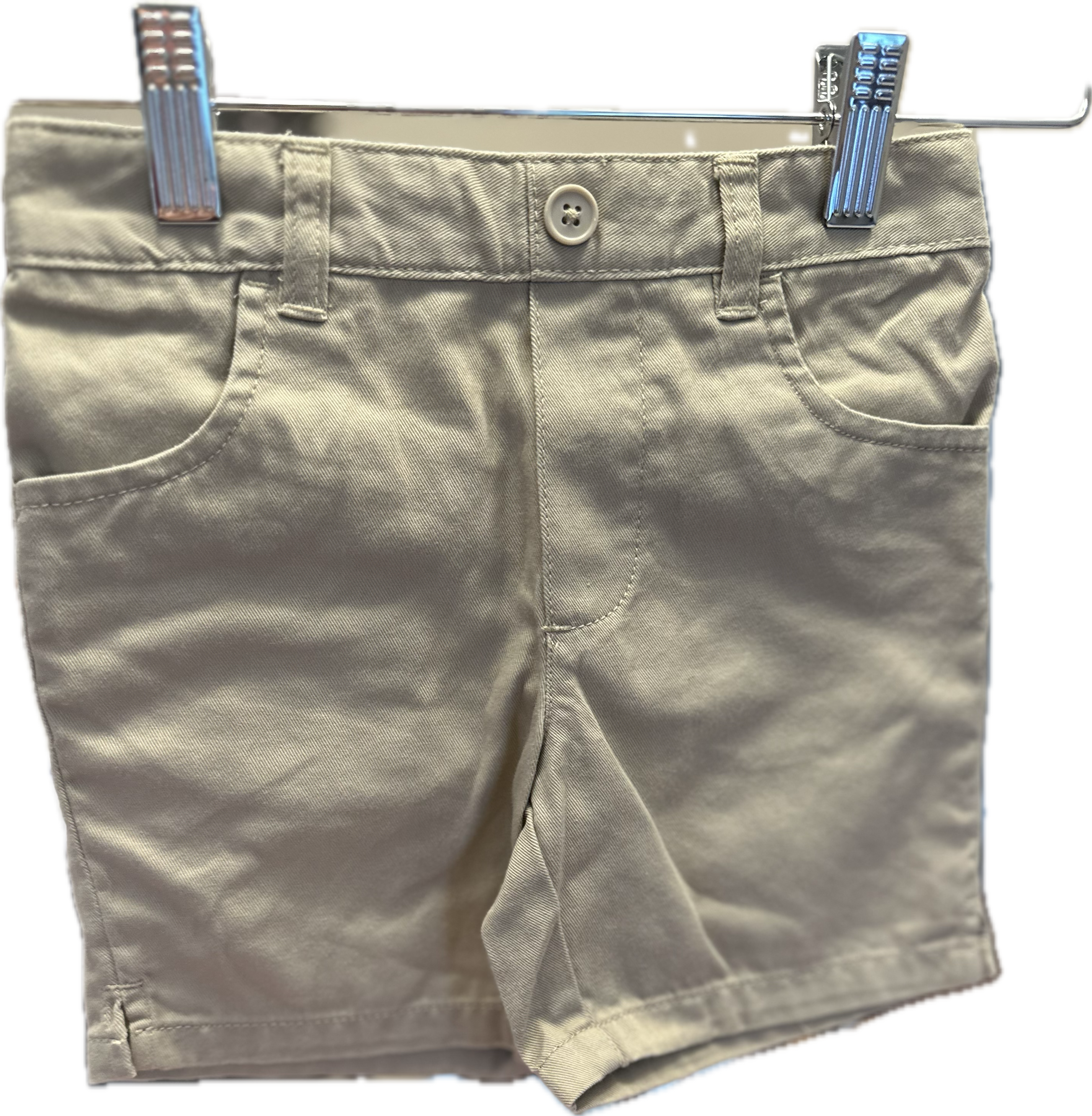 Khaki Pull On Shorts 4