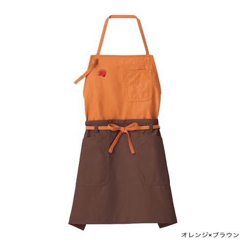 【新品】　イッセイミヤケ　プリーツ　エプロン　オレンジ　2way イッセイミヤケ ISSEY MIYAKE エプロンワンピース プリーツ