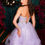 Thumbnail: back view of lilac prom dress with ruffles and corset top lace up back
