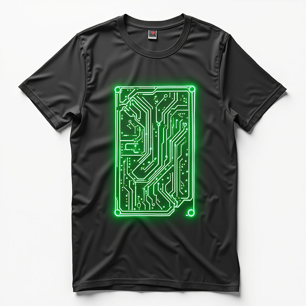 Neon Circuit Top