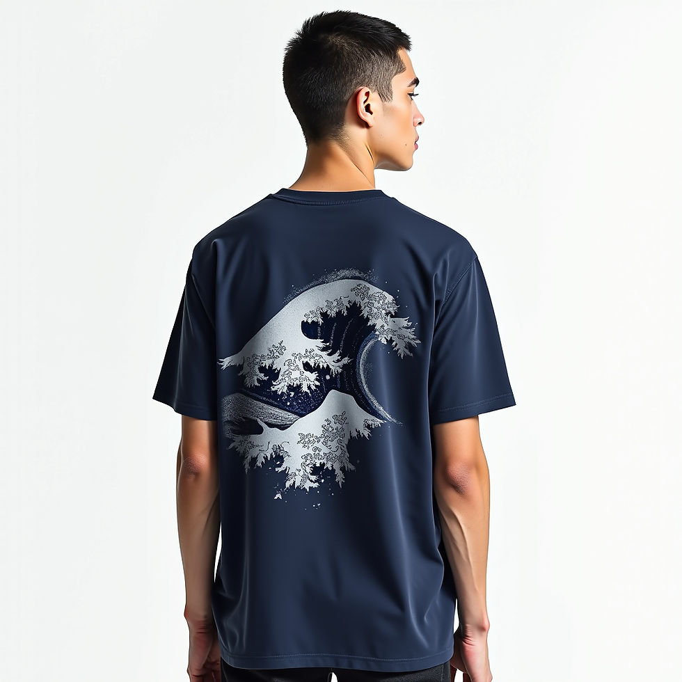 Abstract Wave Print