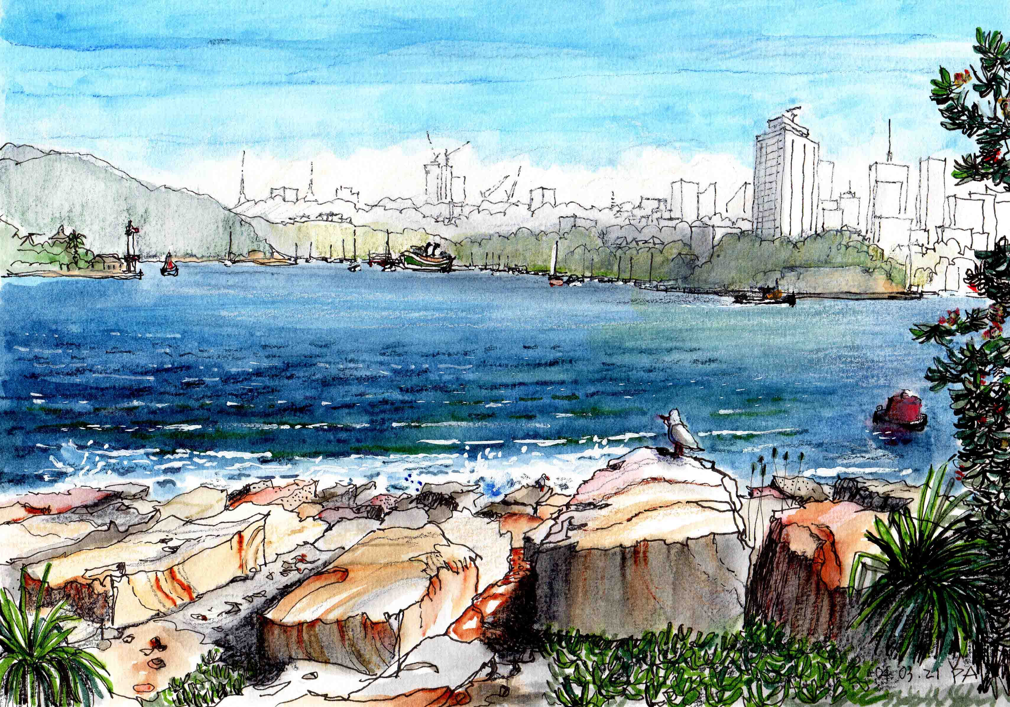 The South Steyne at Berry's Bay from Barangaroo foreshore