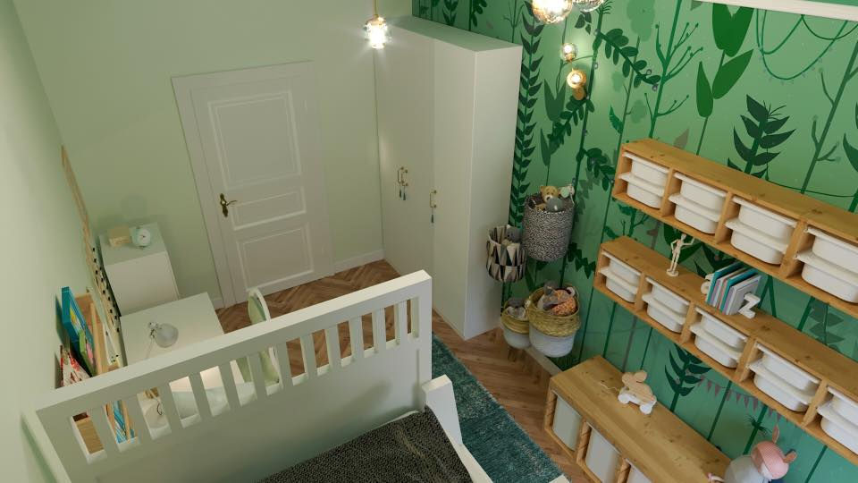 Miniatura: Ekologiczna tapeta flizelinowa „Mint forest”