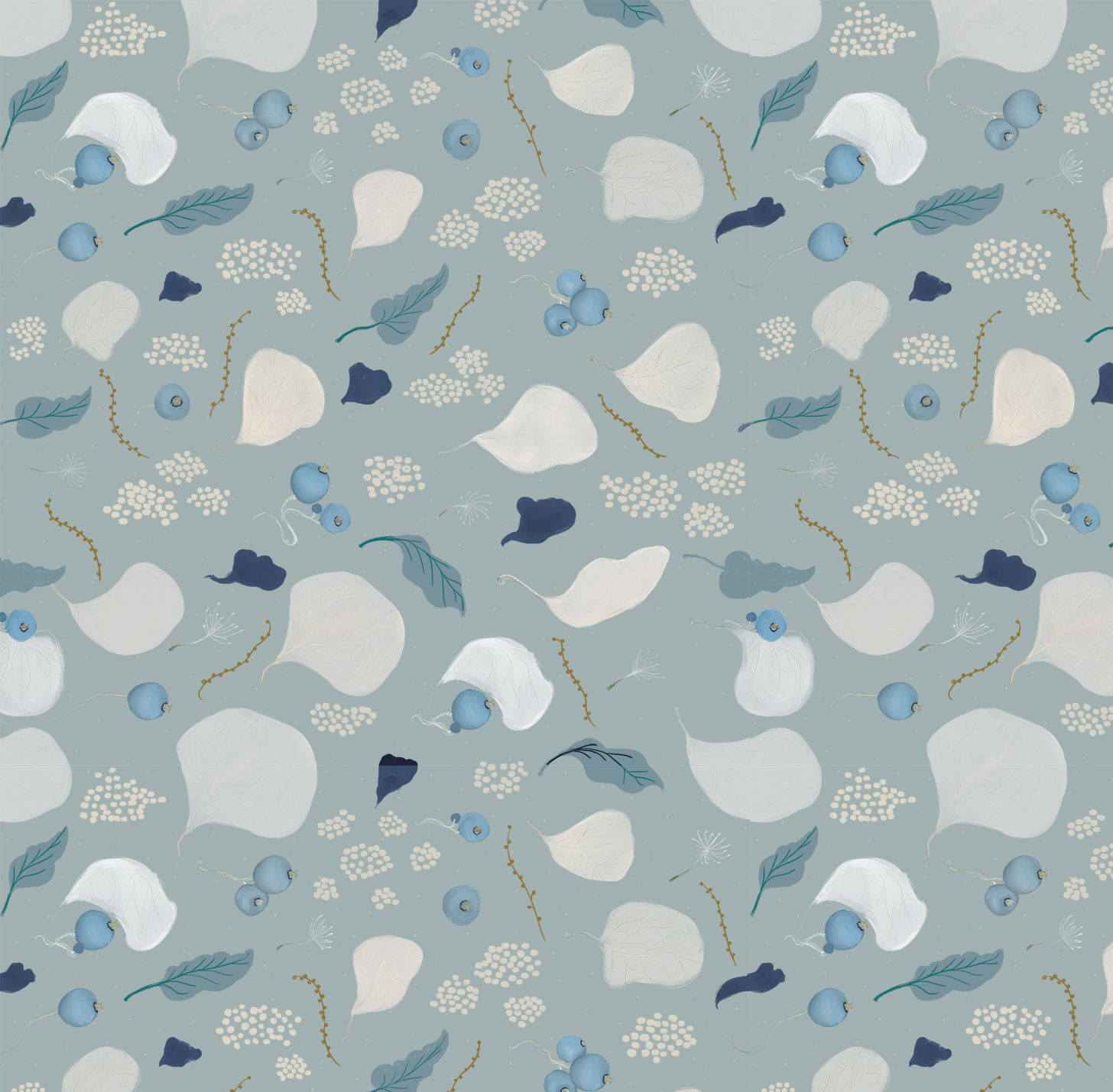 Ekologiczna tapeta flizelinowa „With the mint wind”