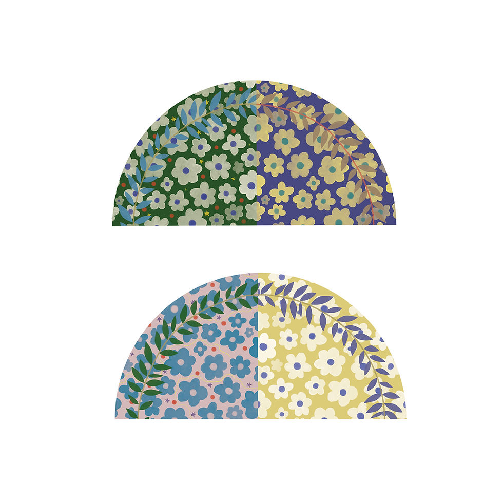 Miniatura: Tapeta łuk, dwupak „Patchwork”