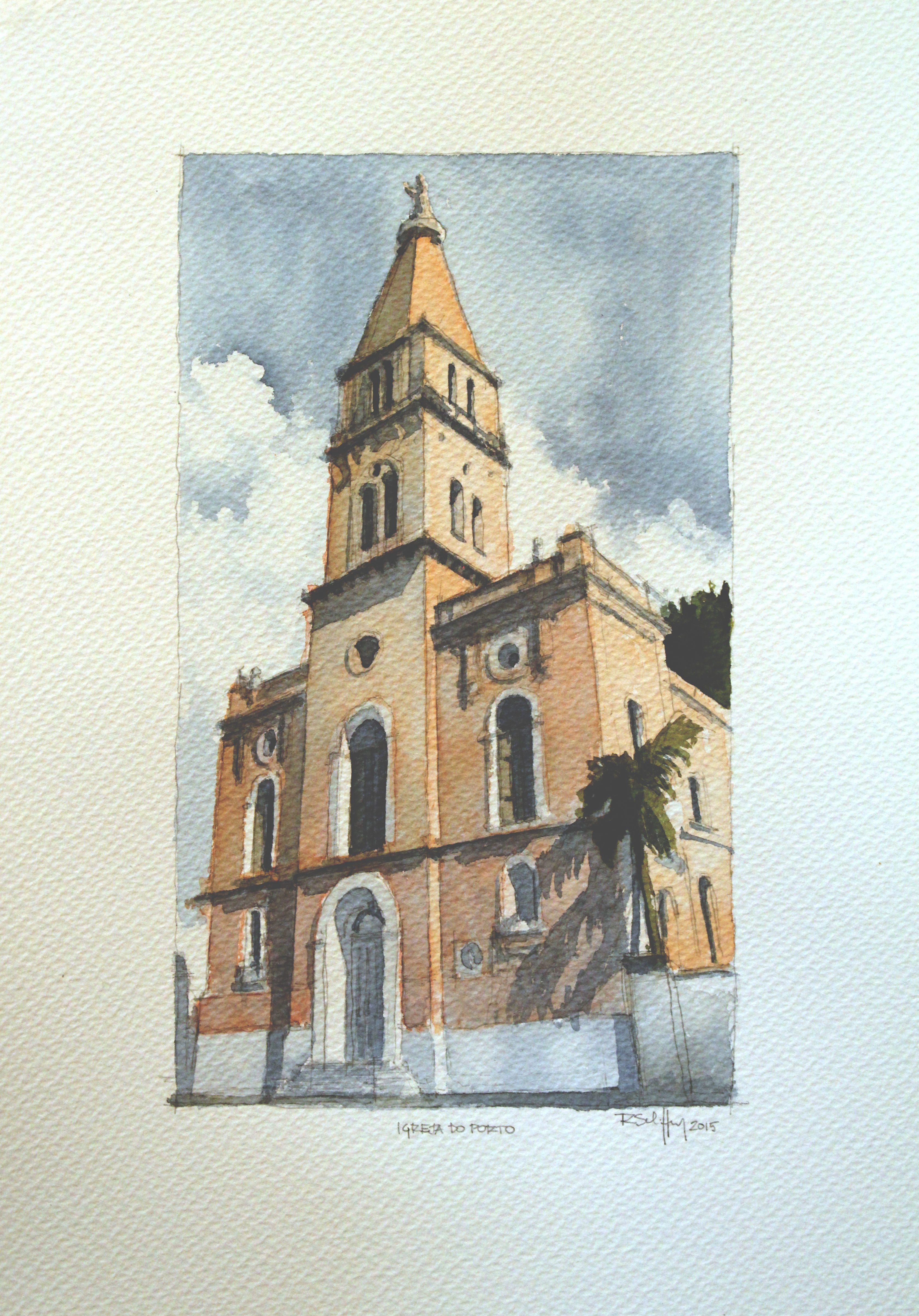 Igreja do Porto II - Pelotas (31x40cm)