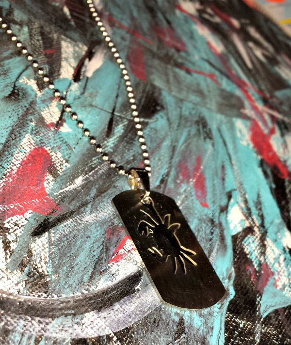 Thumbnail: Stainless Steel Zodiac Tag - Cancer