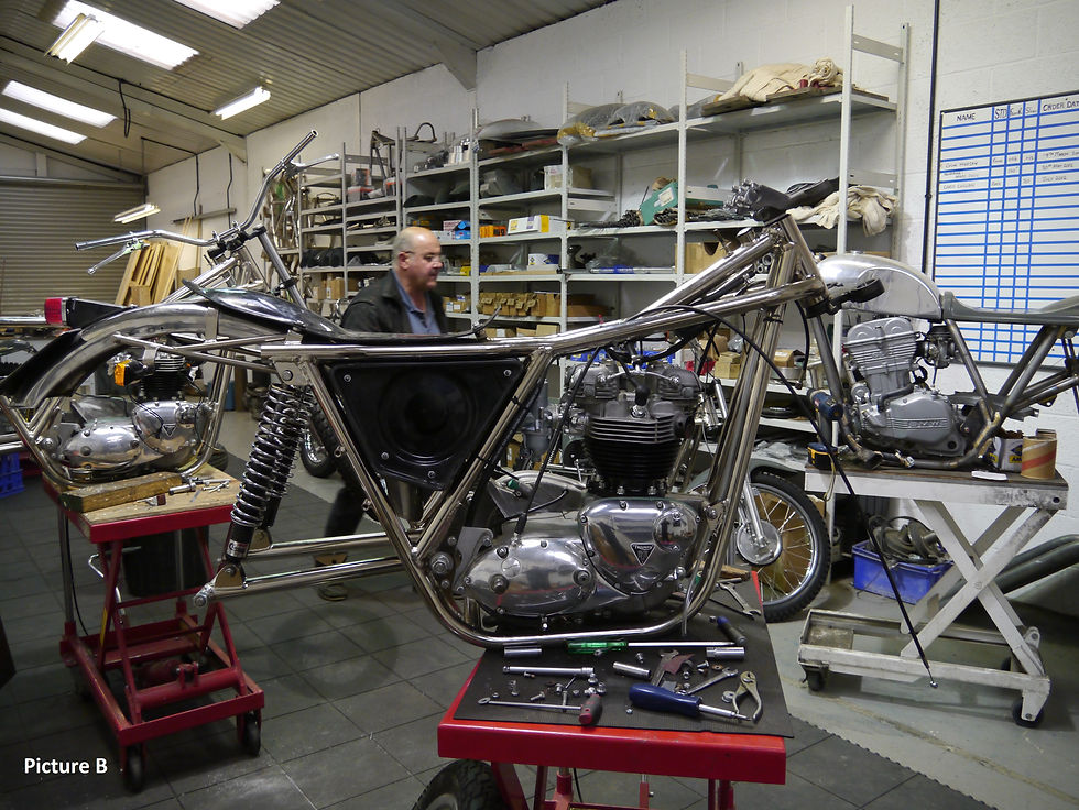 Thumbnail: 1967 Triumph T120 Rickman Metisse Custom Motorcycle Ex-Bud Ekins USA