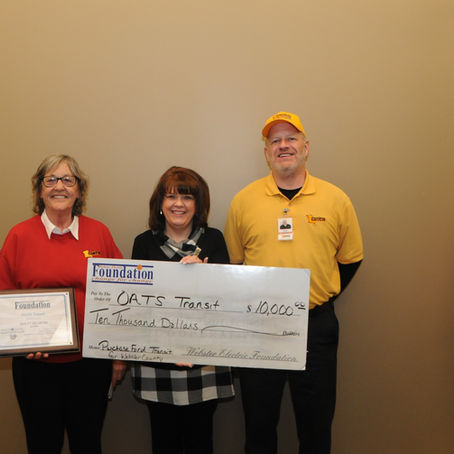 OATS Transit Receives Grant from Webster Electric Foundation