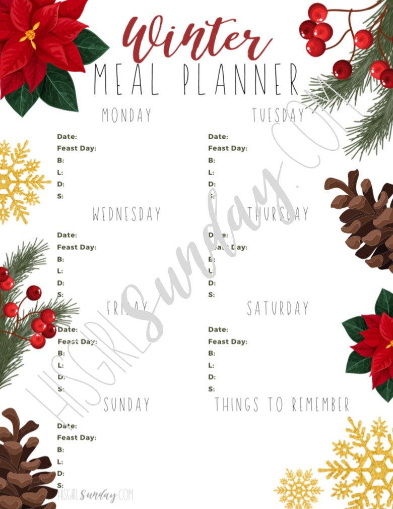 Thumbnail: Seasonal Weekly Meal Planner w/ Grocery List