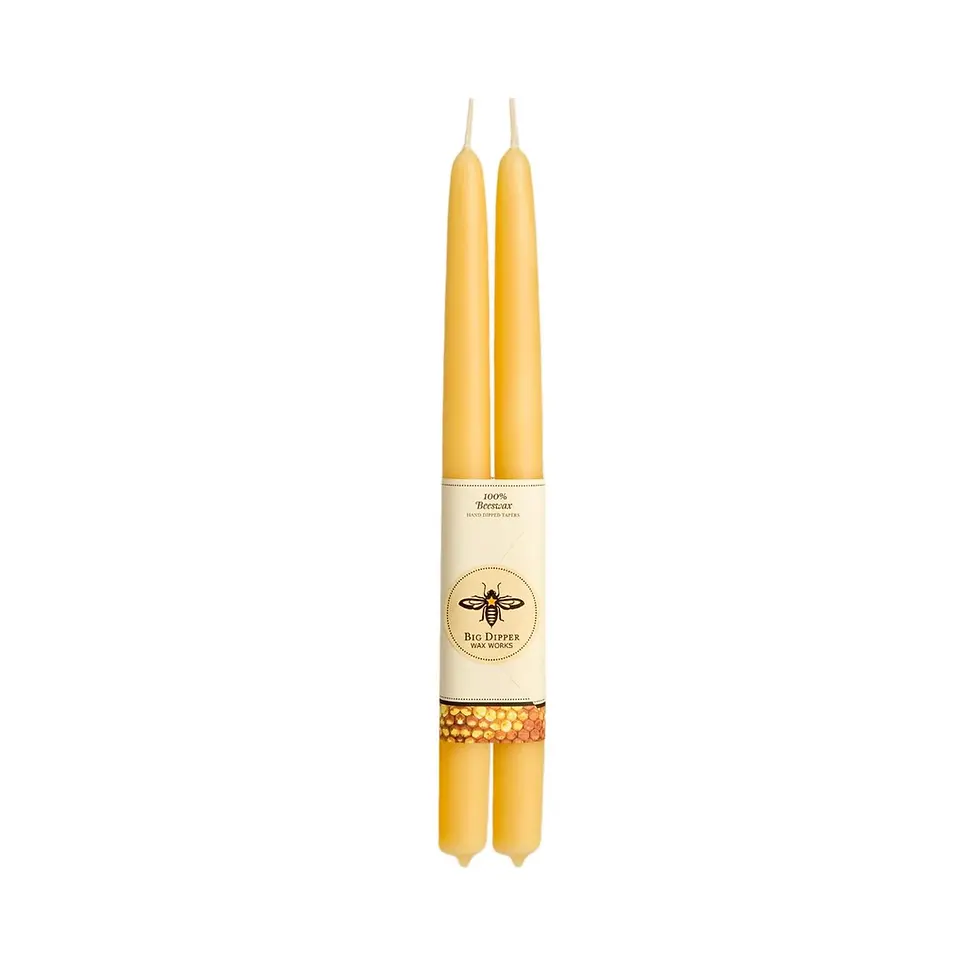 Thumbnail: 100% Beeswax Tapers- Set of 2