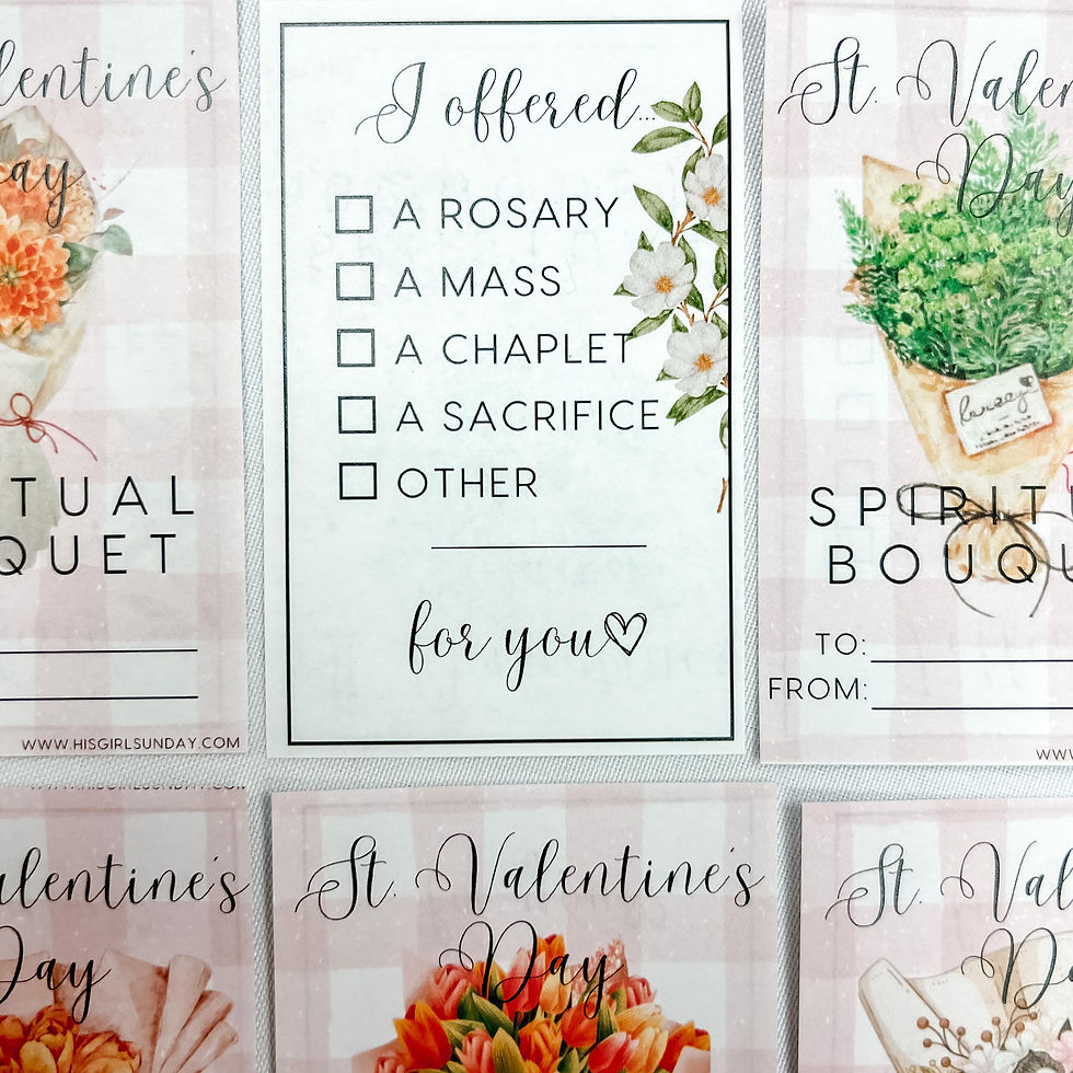St. Valentine Spiritual Bouquet Cards