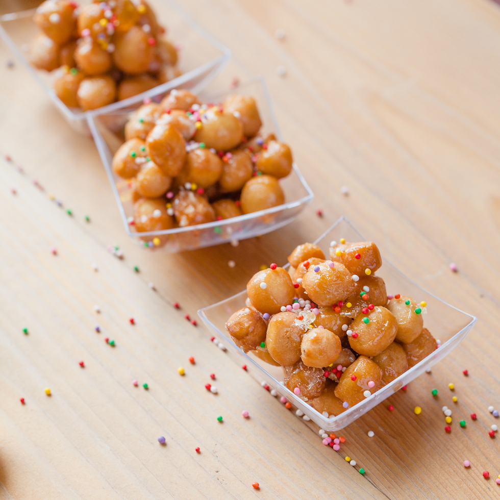 Struffoli for St. John the Baptist honey treat. Liturgical living on Catholic feast days.