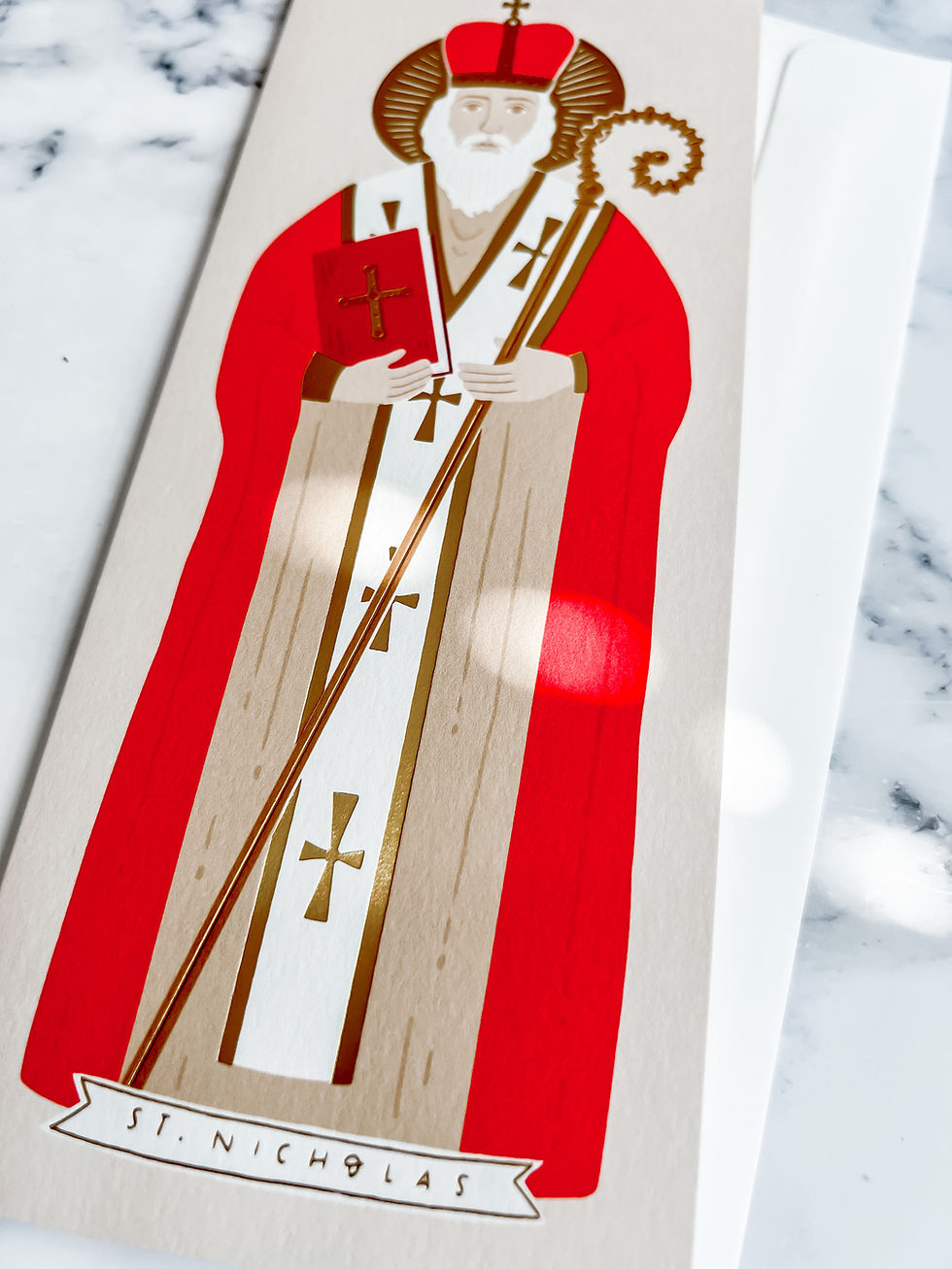 Thumbnail: Gold St. Nicholas Card