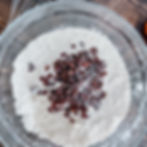 raisins in irish soda bread flour mixture for the feast of st patrick