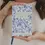 Thumbnail: one line a day fiat journal in blue floral pattern