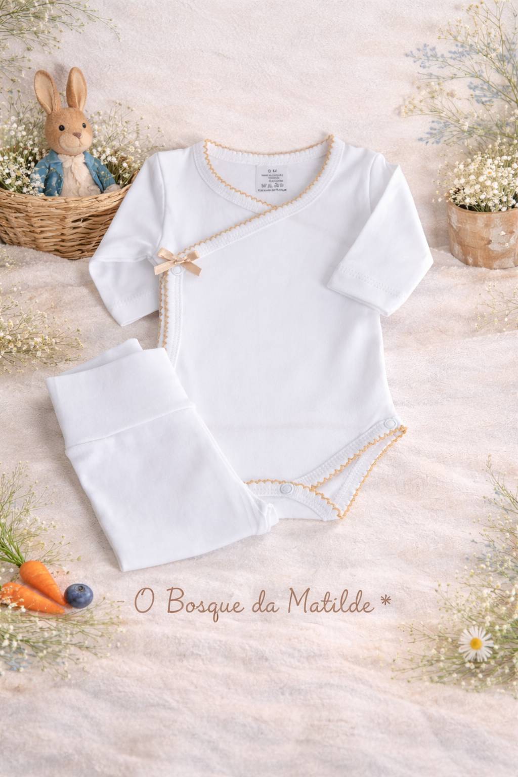 Conjunto Body de Trespasse + Calça (pack ou unidade)