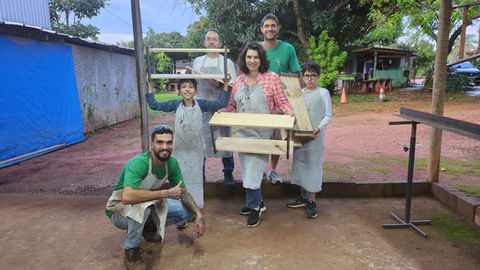 Turma do curso de soldagem básica