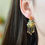 Thumbnail: Gold Jumping Fish Earrings