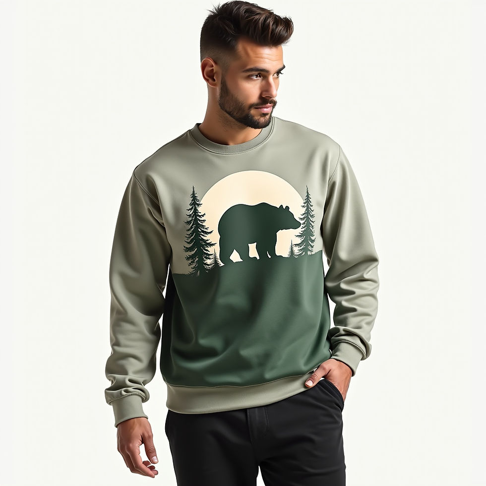 Forest Bear Silhouette