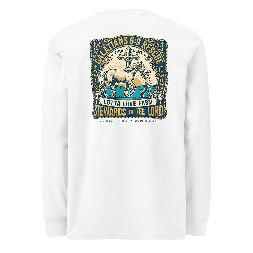 Thumbnail: Galatians 6:9 Heavyweight long sleeve