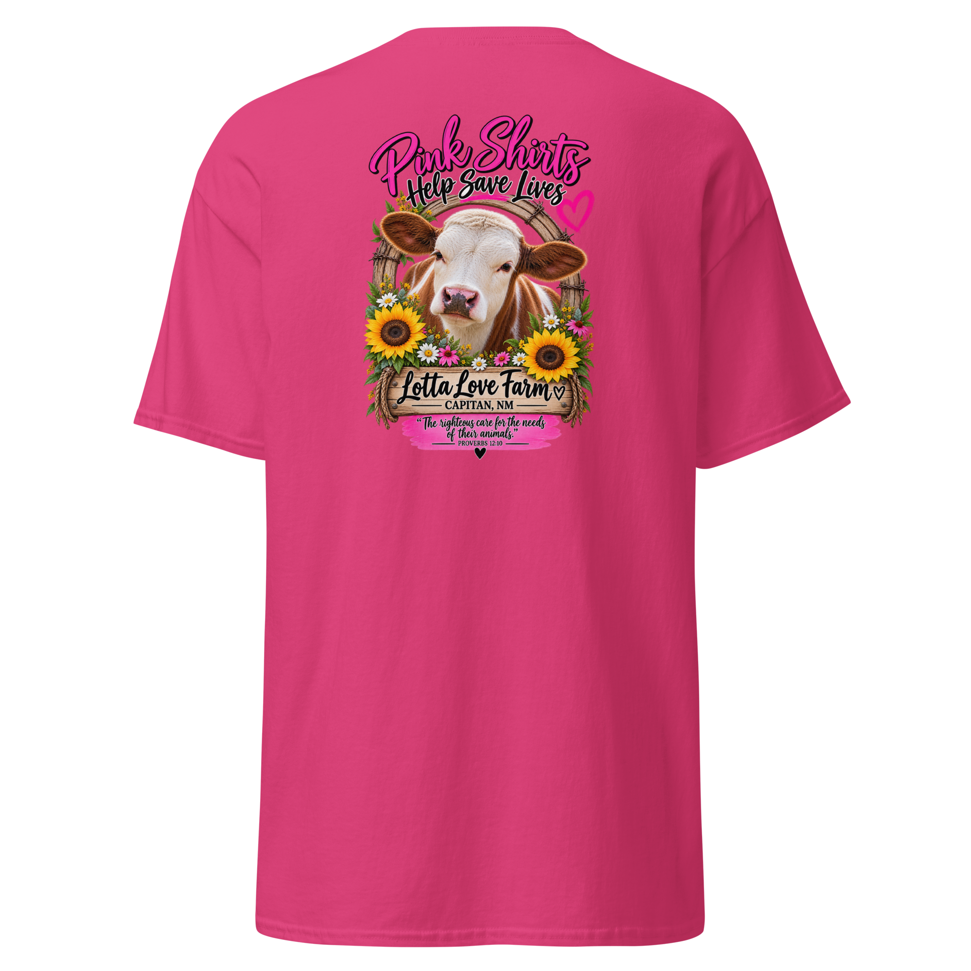 Unisex Pink Shirt Saves Lives