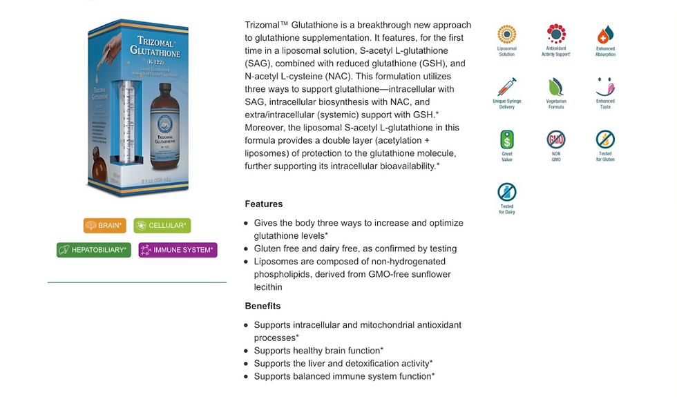 Thumbnail: Trizomal Glutathione (K-122)