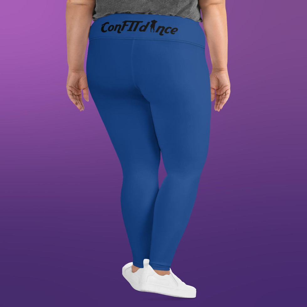 Thumbnail: Plus Size Leggings Blue (2X-6X)