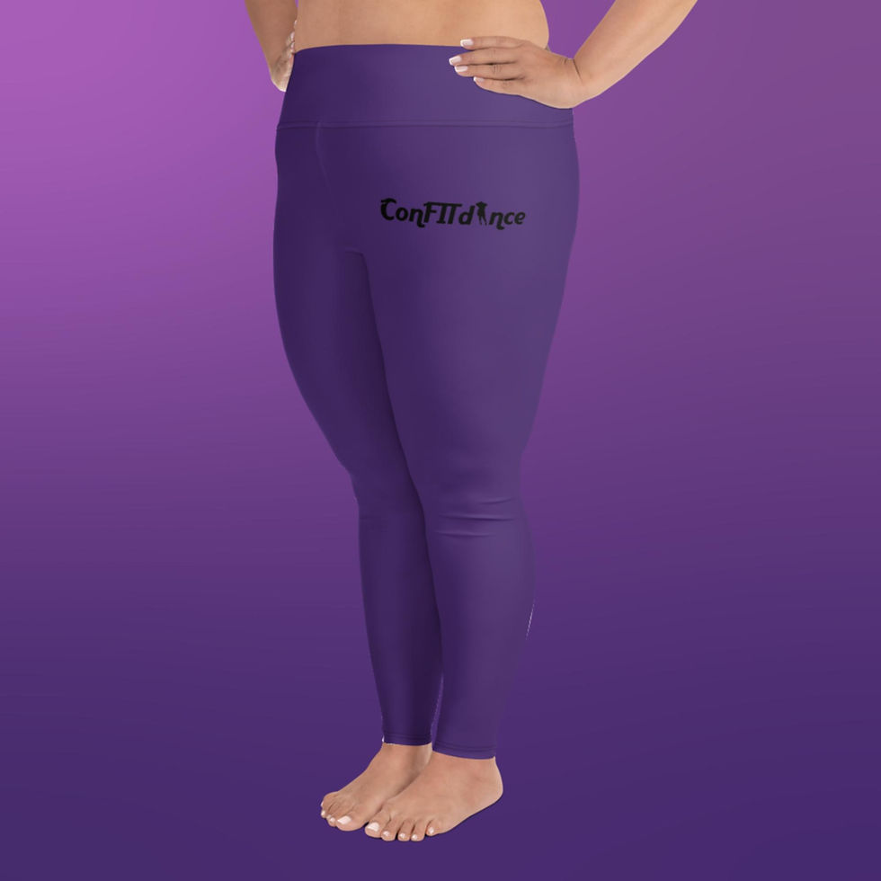Thumbnail: Passionate Purple Plus Size Leggings (1X-6X)
