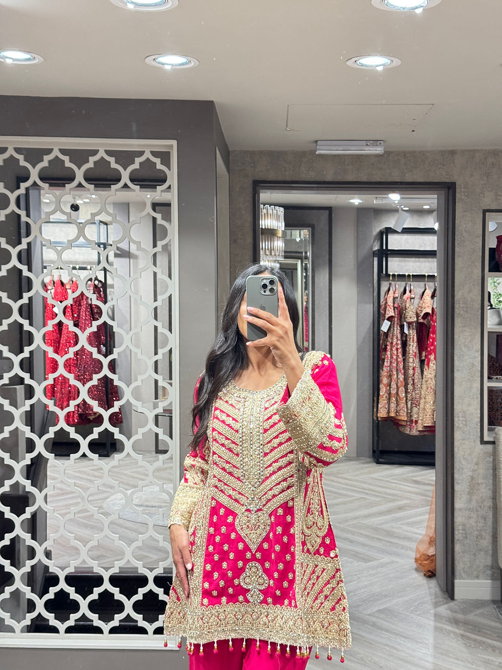Thumbnail: Embroidered Trouser Suit - 2 colours (Size 12-14).
