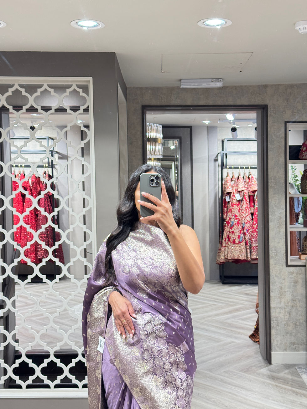Thumbnail: Banarsi Saree - unstitched blouse 3 colours
