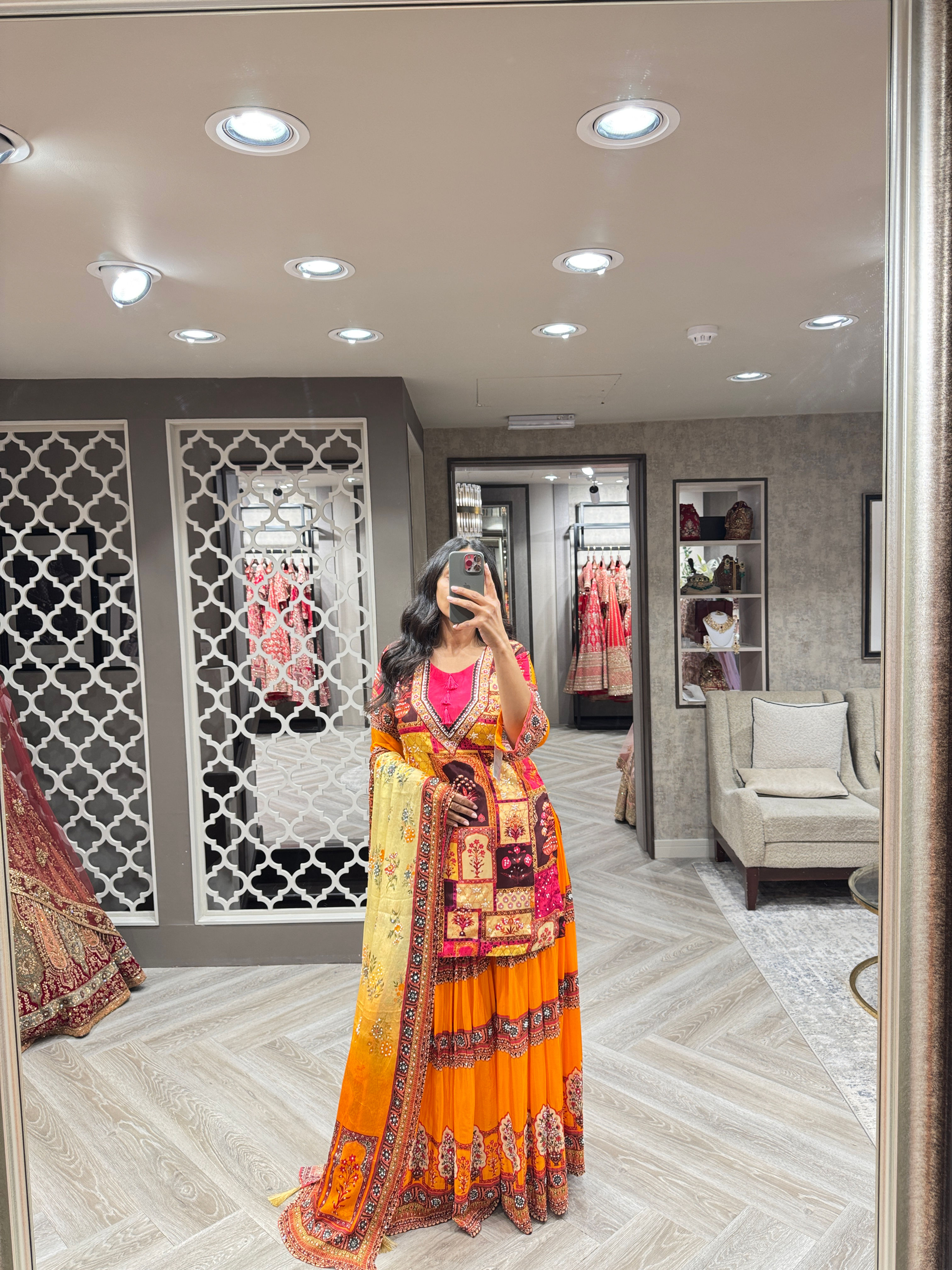 Printed Sharara Set - 4 colours UK 12