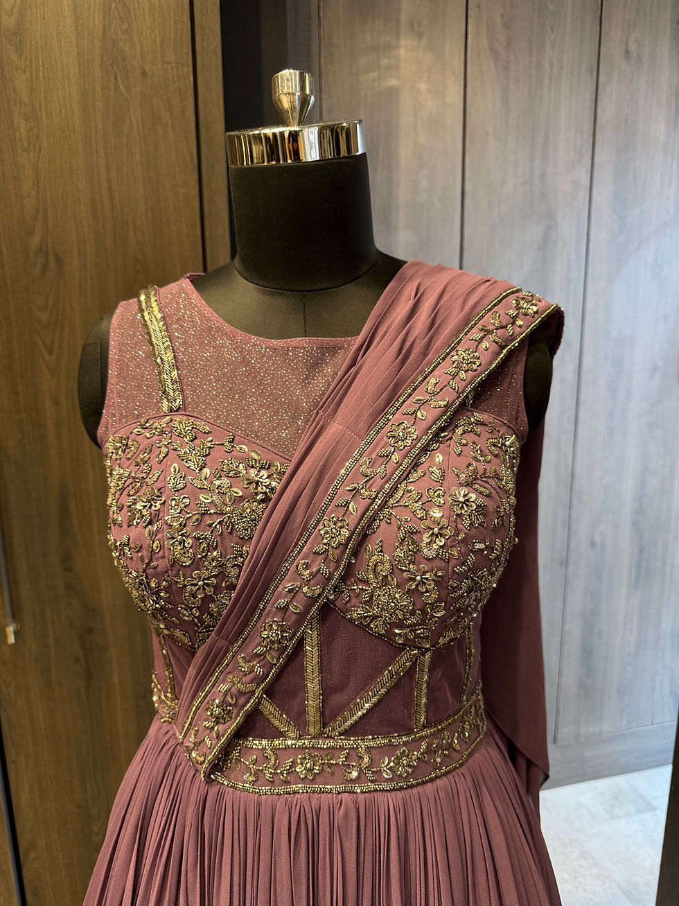 Thumbnail: Purple Long Dress - Size 38