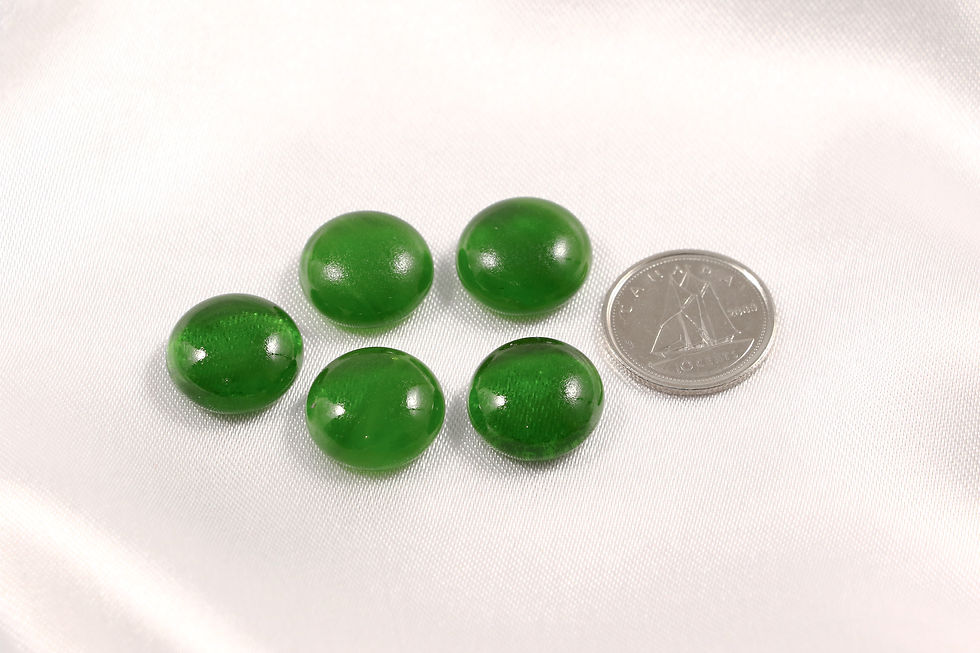 Thumbnail: FOREST GREEN GLASS DOTS
