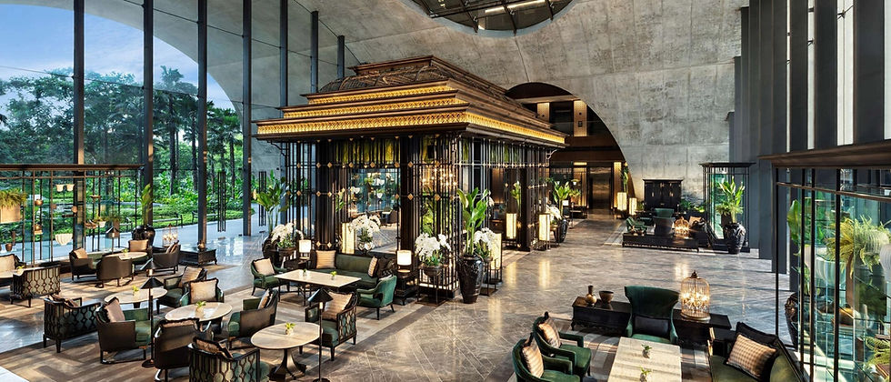 הלובי במלון יוקרה בבנגקוק