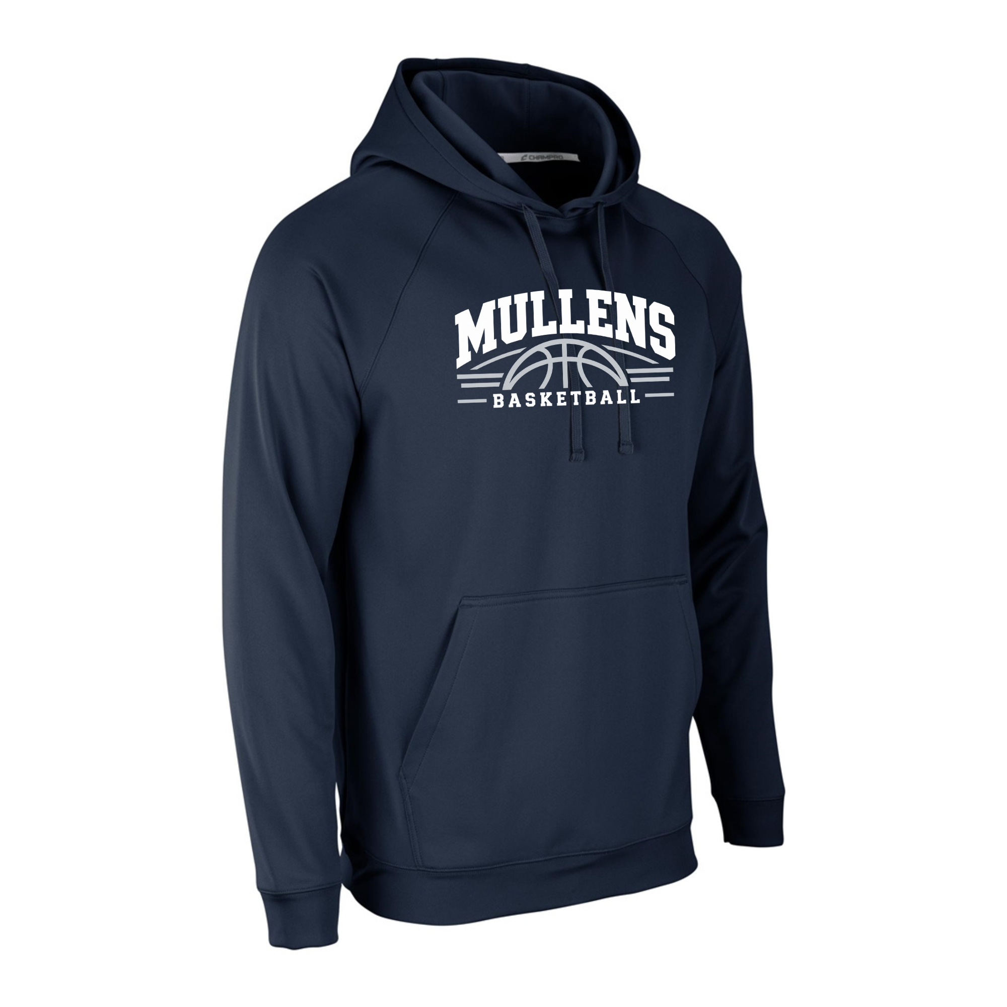 Mullens Youth Basketball Navy Champro Fleece Hoodie