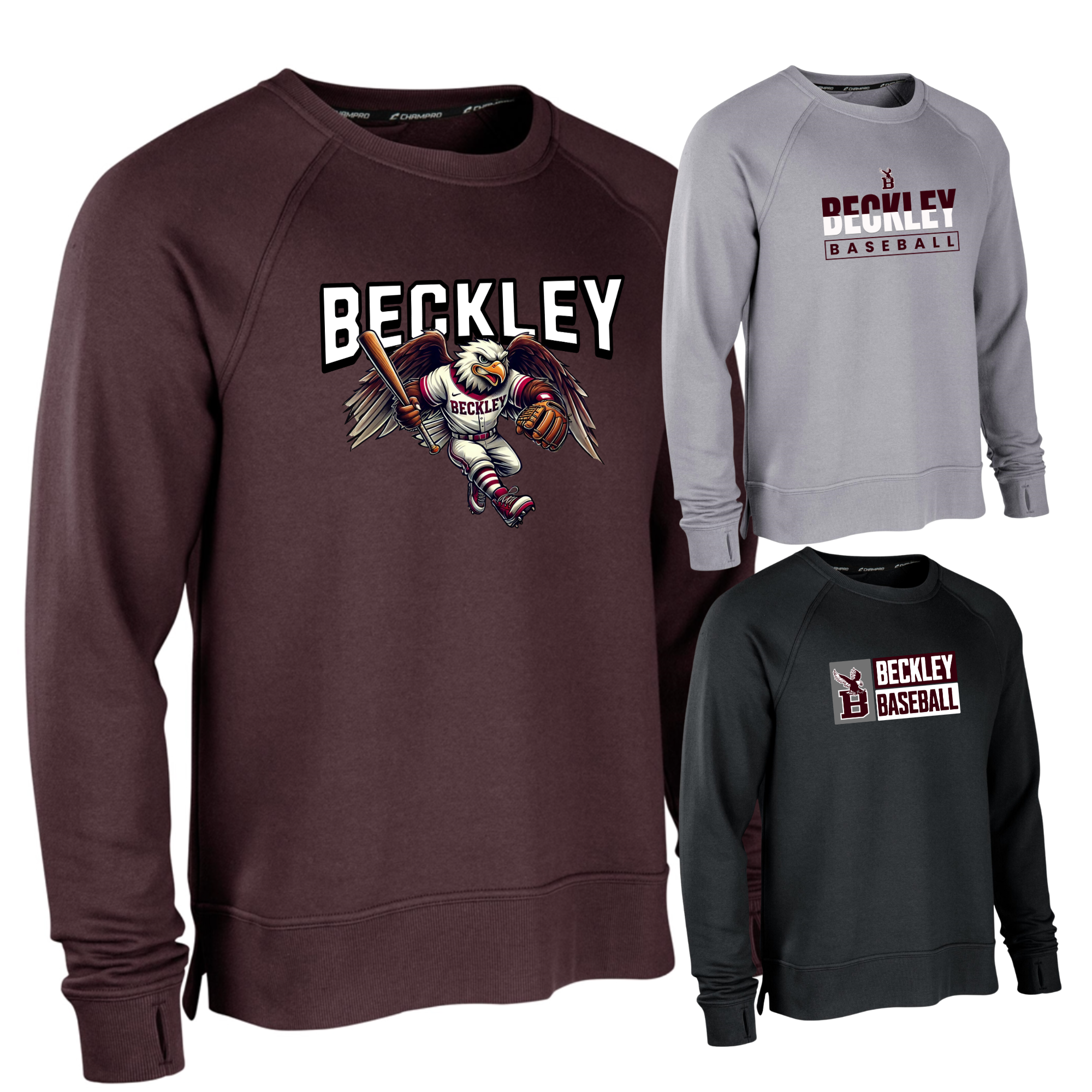 Beckley Baseball Crewneck Sweatshirt