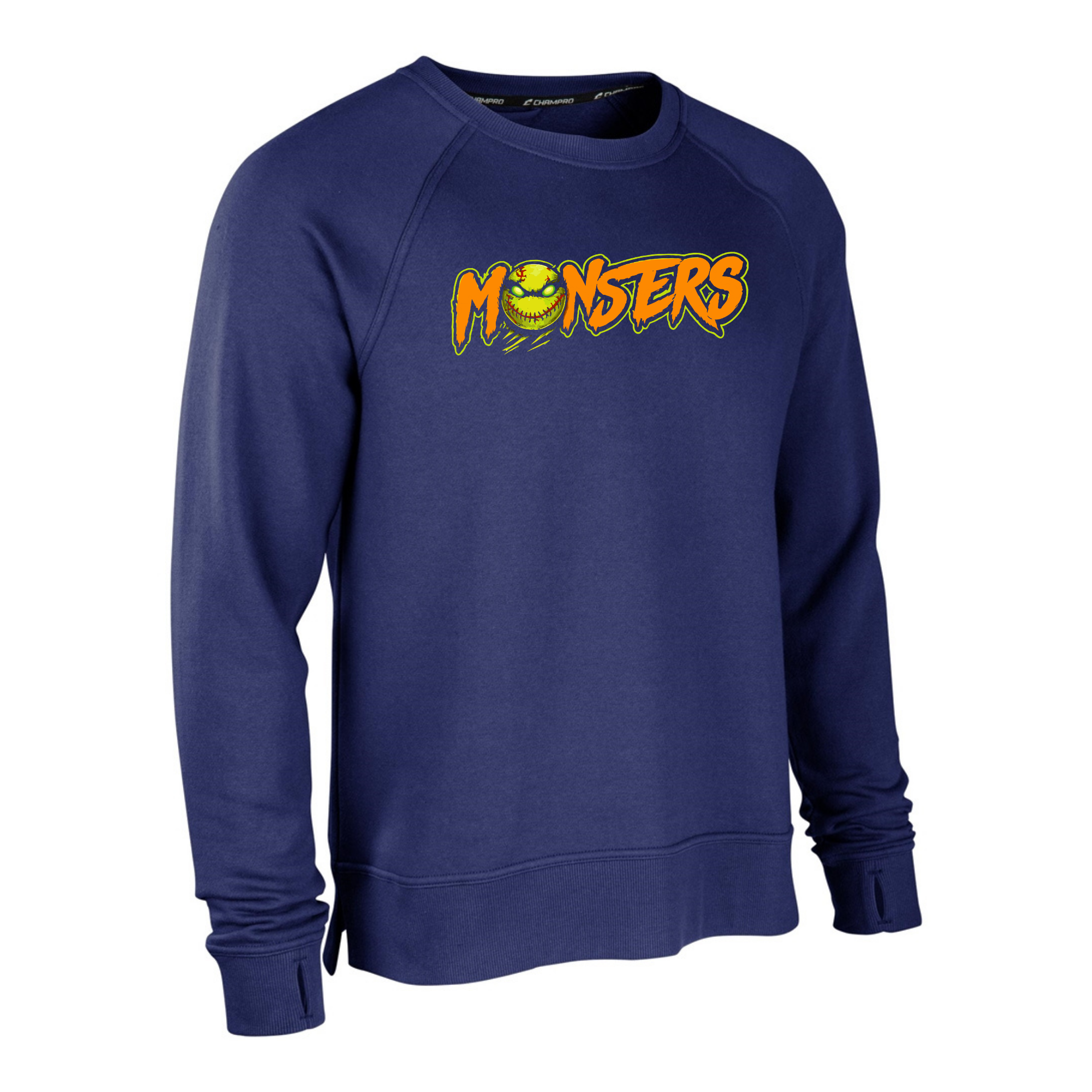 WV Monsters Purple Champro Crewneck Sweatshirt