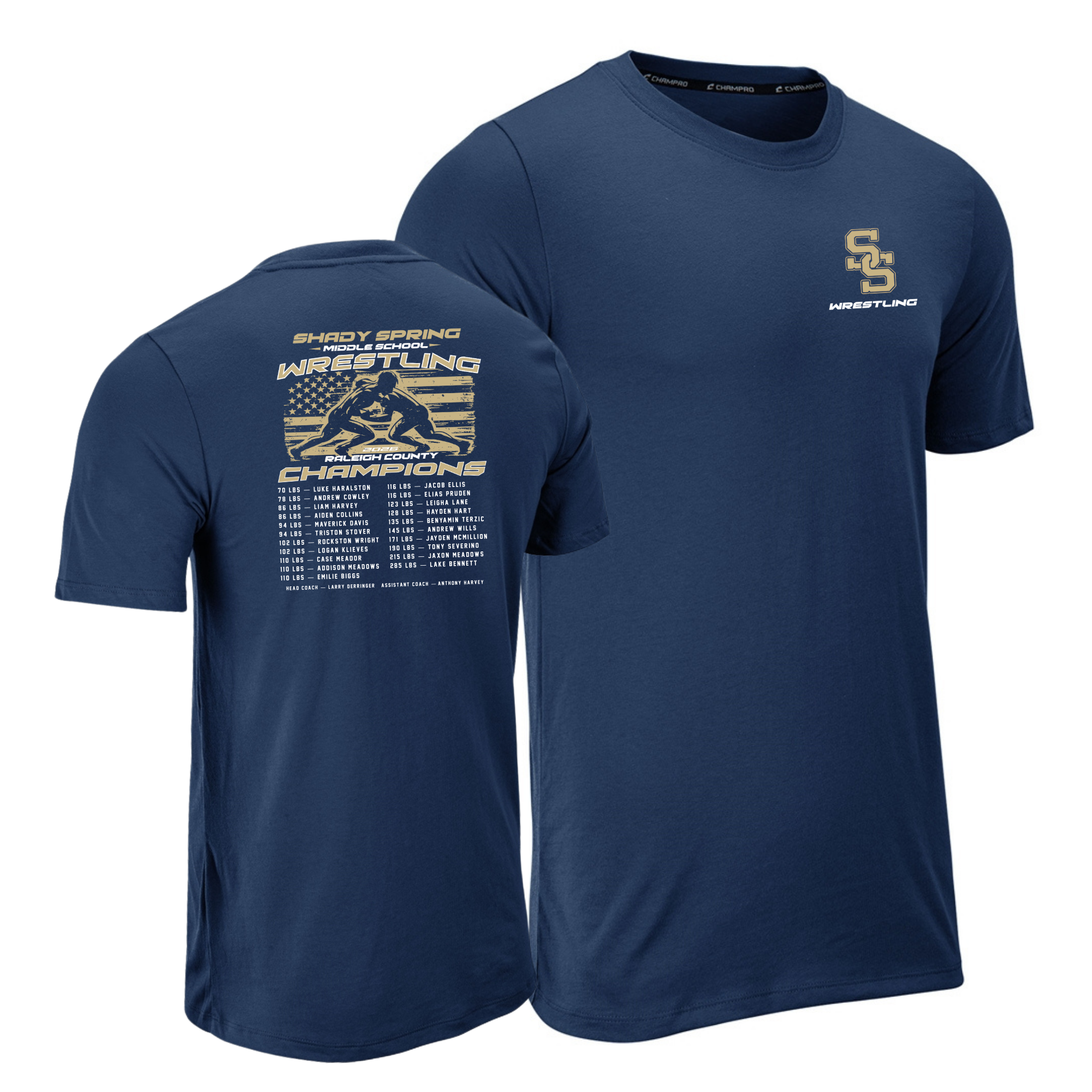 SSMS Wrestling Championship T-Shirt