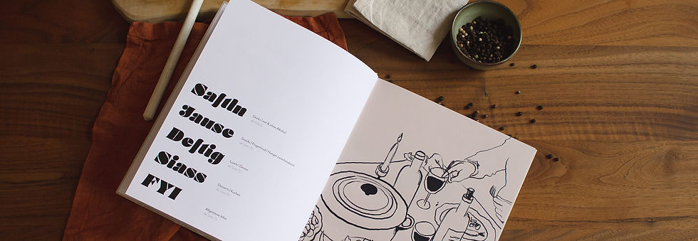 Editorial Design für veganes Kochbuch mit handgezeichneten Illustrationen und moderner Typografie